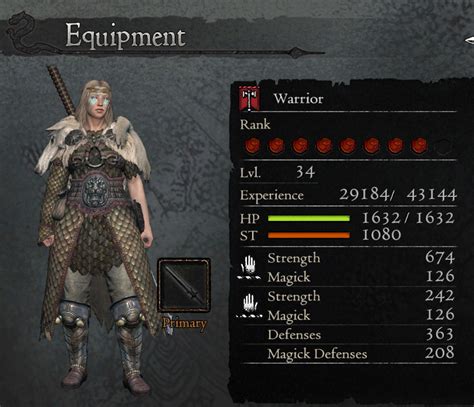 dragon's dogma class stat growth.